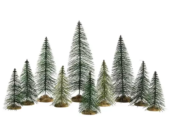 Needle Pine Trees, Pack Of 10