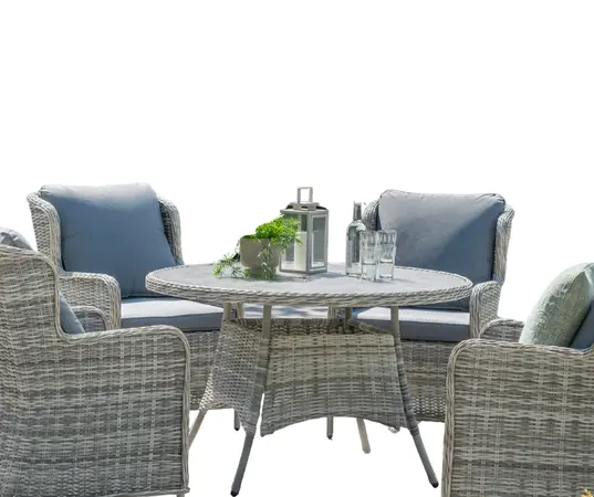 Nevada 4 Seater Round Dining Set - image 1