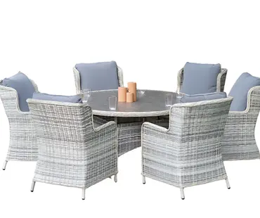 Nevada 6 Seater Round Dining Set