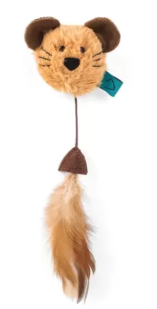 Nip-It Catnip Mouse Head & Feather 
