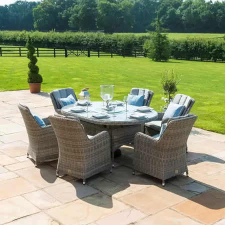 Oxford 6 Seat Oval Dining Set - image 2
