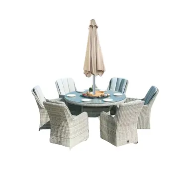 Oxford 6 Seat Round Dining Set - image 2