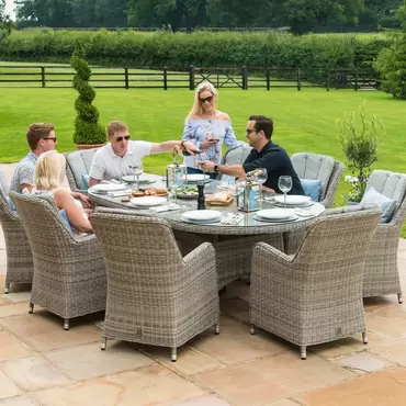 Oxford 8 Seat Oval Dining Set - image 3