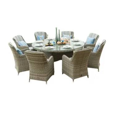 Oxford 8 Seat Round Dining Set - image 1