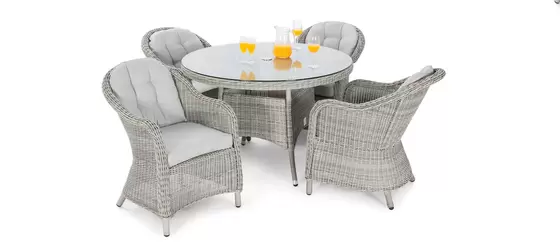Oxford Heritage 4 Seat Round Dining Set - image 1