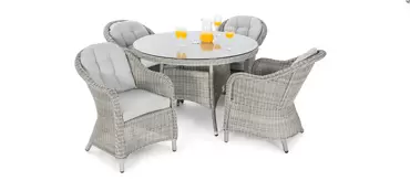 Oxford Heritage 4 Seat Round Dining Set - image 1