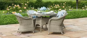 Oxford Heritage 4 Seat Round Dining Set - image 2
