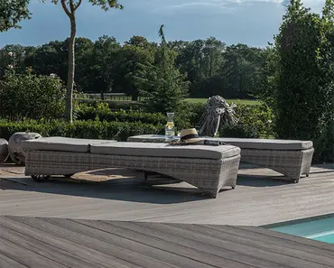 Oxford Sunlounger Set with Coffee Table - image 2