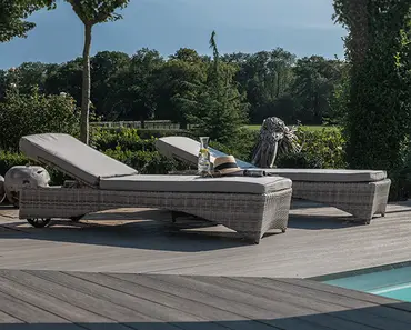 Oxford Sunlounger Set with Coffee Table - image 3