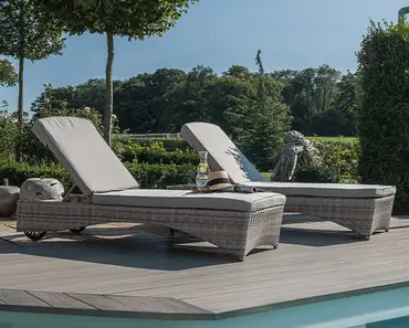 Oxford Sunlounger Set with Coffee Table - image 4