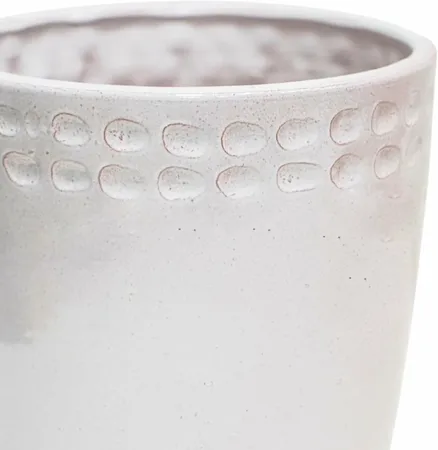 Painswick White Terracotta Pinched Planter H18.5cm D19cm - image 2