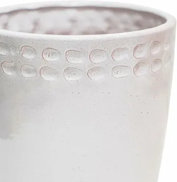Painswick White Terracotta Pinched Planter H18.5cm D19cm - image 2