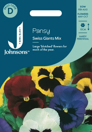 Pansy Swiss Giants Mix - image 1