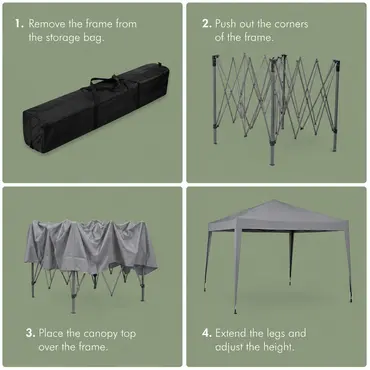 Party Tent Foldable 3x3m - image 5