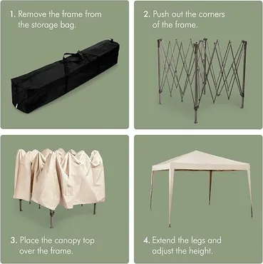 Party Tent Foldable 3x3m - image 4