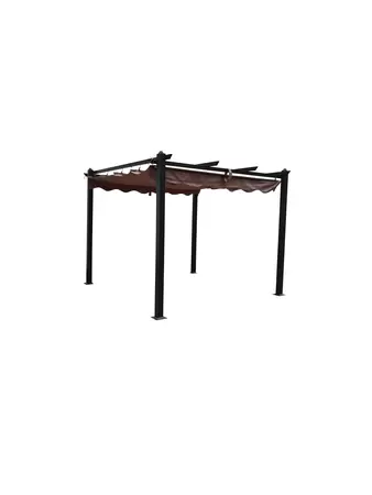Pavillion Pergola 3m x 3m Taupe - image 1