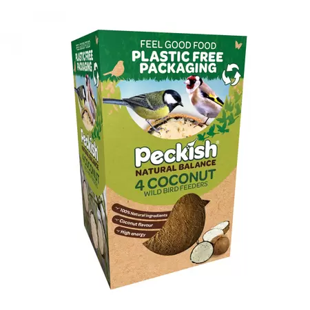 Peckish Natural Balance Coconut Feeder 4pk