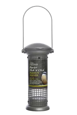 pewter flick n click peanut feeder