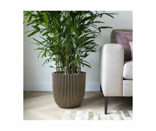 Planter Ball Rib NL Black Gold 54x52 - image 2