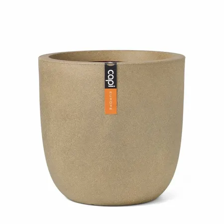Planter Ball Smooth Beige 54x52 - image 1