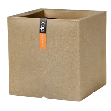 Planter Square Smooth Beige 40x40 - image 1