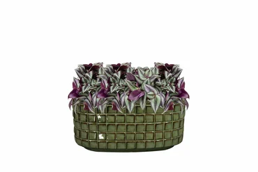 Planter Stian Moss Green D26x13 H13 - image 2
