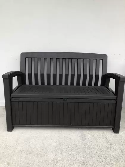 Plastic Bench with Storage - image 1