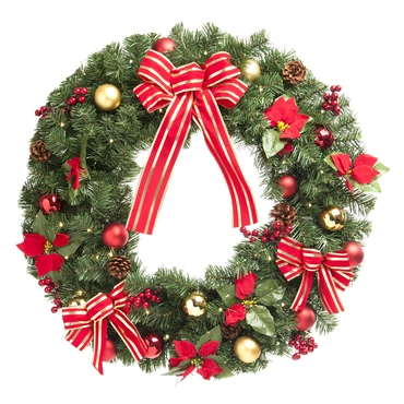 Poinsettia Wreath 80cm