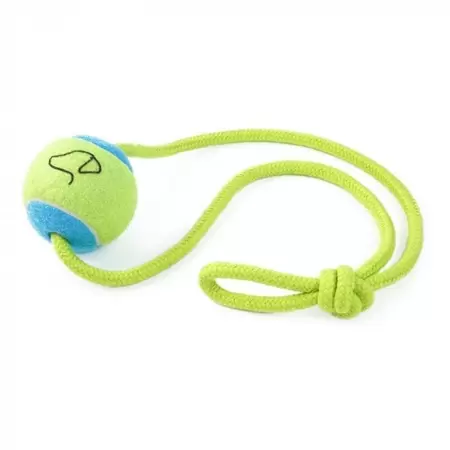 Pooch Tennis Ball On A Rope 6.5cm