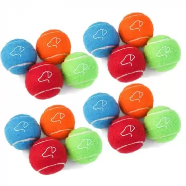 Pooch Tennis Balls 6.5cm - Value 12 Pack 