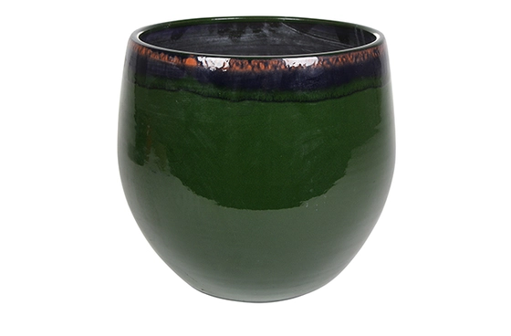 Pot Charlotte Green D15 H13 - image 1