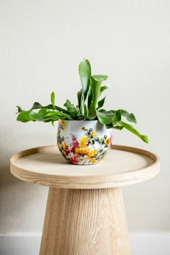 Pot Floral White D15 H13 - image 2