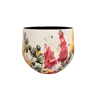 Pot Floral White D15 H13 - image 1