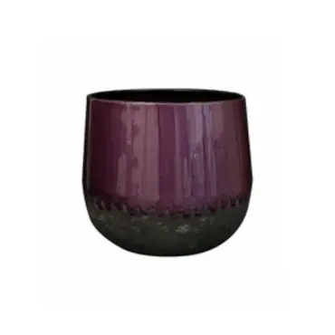 Pot Ninthe Metal Purple D16 H16 - image 1