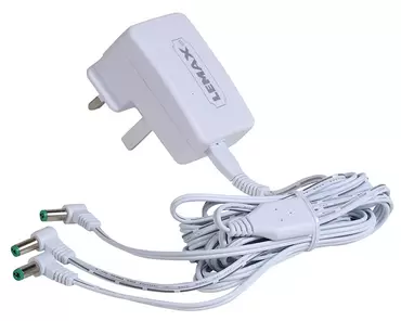 Power Adaptor, 4.5v, White, 3-Output, Changeable Plug