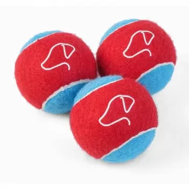 Power Pooch Mini Tennis Balls 5cm - 3 Pack 