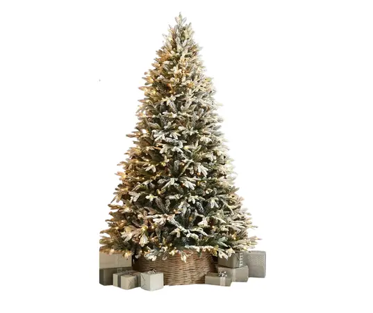 Prelit Deluxe Grays Peak Flocked Pine Tree 120cm - image 1