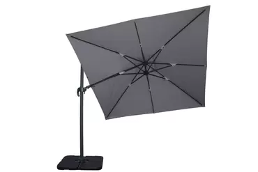 Premium Cantilever Parasol 3mx3m Grey - image 2
