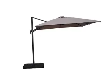 Premium Cantilever Parasol 3mx3m Taupe - image 1