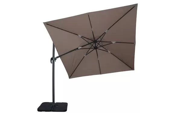Premium Cantilever Parasol 3mx3m Taupe - image 2