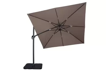 Premium Cantilever Parasol 3mx3m Taupe - image 2