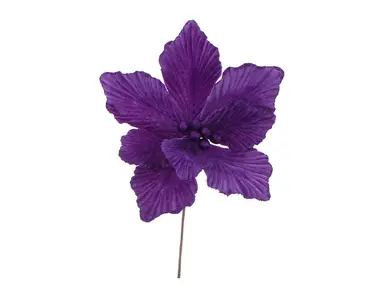 Purple Velvet Magnolia Stem (40cm)