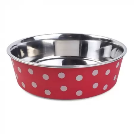 Red Polka Bowl 21 Cm