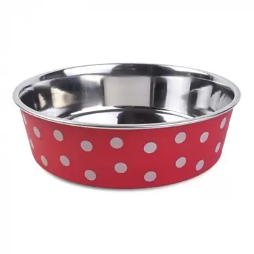 Red Polka Bowl 21 Cm