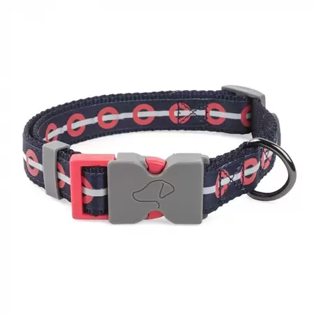Red Ring Walkabout Dog Collar - Medium (31cm-47cm)