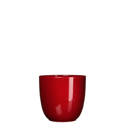 Red Tusca Houseplant Pot