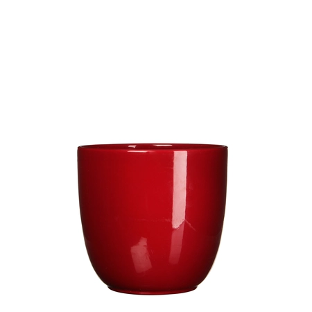 Red Tusca Houseplant Pot