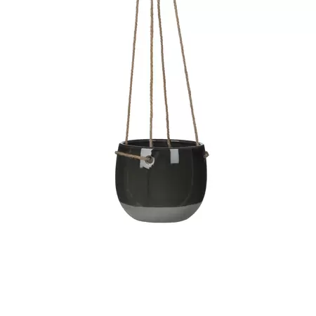 Resa Hanging Pot Round Dark Grey Extra Large