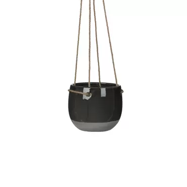 Resa Hanging Pot Round Dark Grey Extra Large