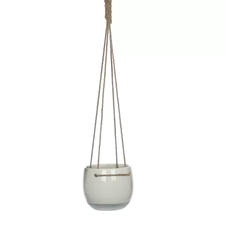 Resa Hanging Pot Round White Large